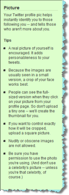 Twitter picture instructions